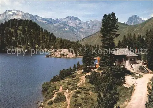 Maloja GR mit Lago di Cavloccia / Maloja Graubuenden /Bz. Maloja