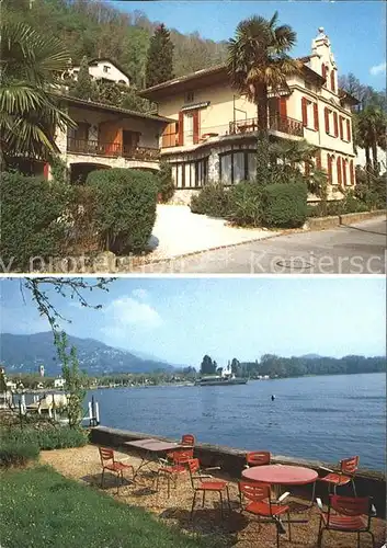 Caslano Casa Lucerna Ferienheim Terrasse Seepanorama Kat. Caslano