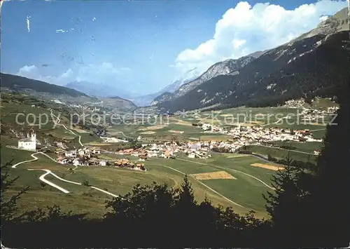 Savognin Blick gegen St?tzerhornkette und Lenzerhorn Kat. Savognin