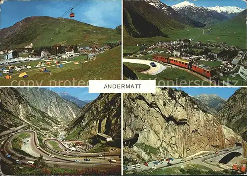 Andermatt Gotthardstrasse Teufelsbr?cke Kat. Andermatt