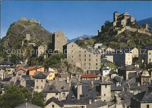 Sion VS Chateau de Valere et Tourbillon et la vieille ville Kat. Sion