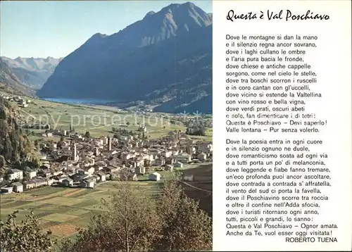 Poschiavo con il Lago di Le Prese Kat. Poschiavo