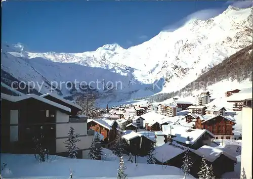 Saas Fee mit Alphubel T?schhorn Dom S?dlenz Kat. Saas Fee