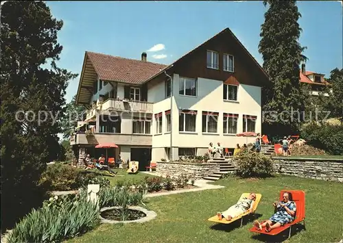 Hilterfingen Thunersee Pension Sonnhalde Garten / Hilterfingen /Bz. Thun