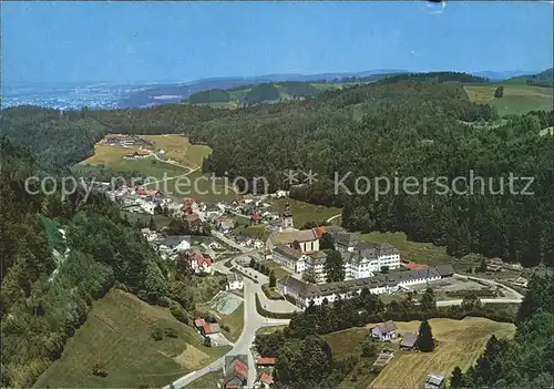 Fischingen TG mit Kloster und Schule am Killberg Fliegeraufnahme Kat. Fischingen