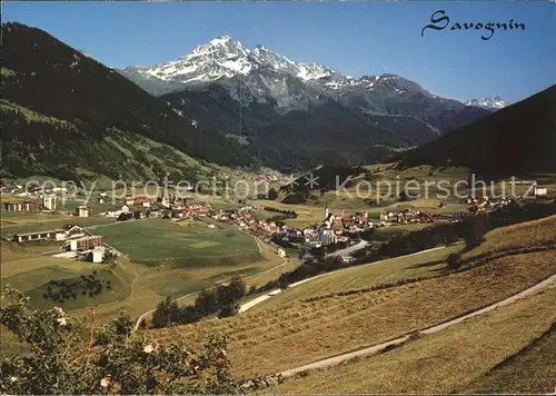 Savognin am Julierpass mit Piz d Err Kat. Savognin