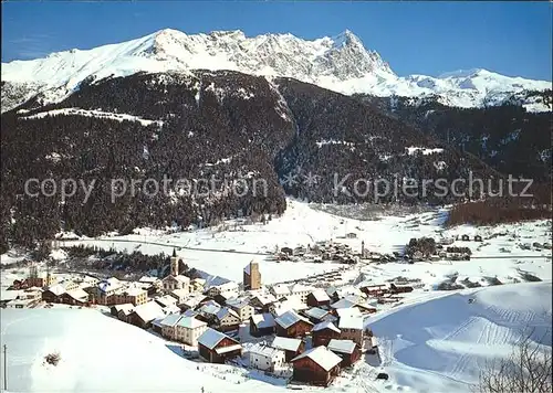 Riom Albula und Cunter Oberhalbstein mit Piz Mitgel Kat. Riom