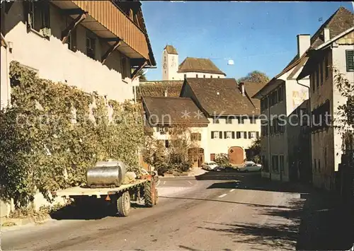 Wilchingen Dorfpartie Traktor Kat. Wilchingen