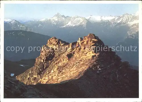 Hasliberg Sonnenaufgang in den Alpen Kat. Meiringen
