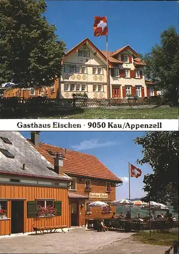 Appenzell IR Gasthaus Eischen Terrasse Kat. Appenzell