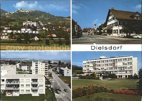 Dielsdorf Panorama Dorfpartie Teilansichten Kat. Dielsdorf