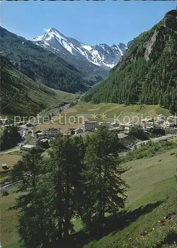 Samnaun Dorf mit Muttler Kat. Samnaun Dorf