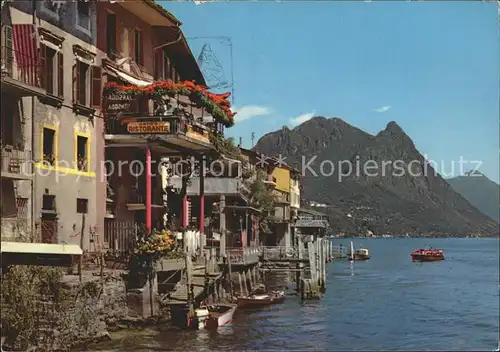 Gandria Lago di Lugano Teilansicht Kat. Gandria