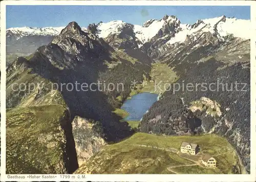 Hoher Kasten Gasthaus Hoher Kasten Alpenpanorama Kat. Appenzeller Alpen