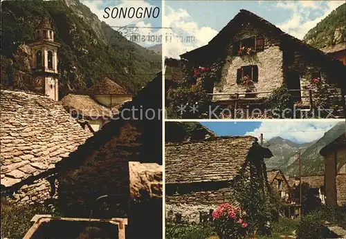 Sonogno Dorfmotive Kat. Sonogno