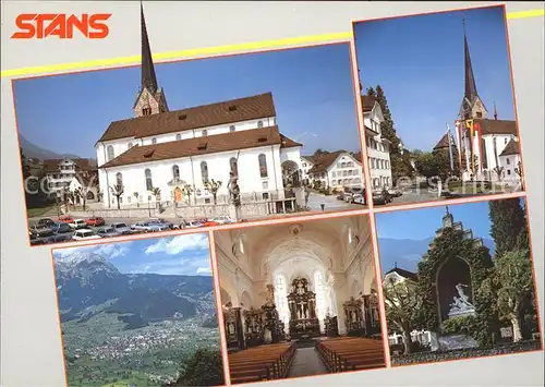 Stans Nidwalden Kath Pfarrkirche St Peter Winkelried Denkmal Kat. Stans