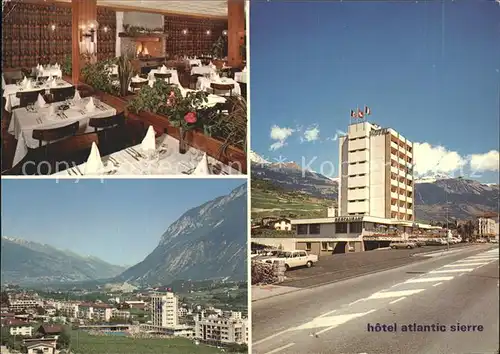 Sierre VS Hotel Atlantic Gastraum Panorama / Sierre Siders /Bz. Sierre