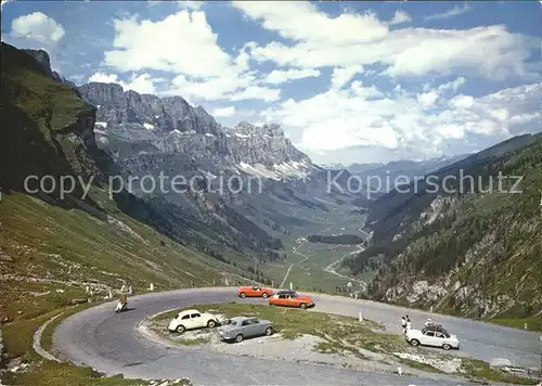 Klausenpass mit Urnerboden Jaegernstoecken und Ortstock Serpentine Kat. Klausen