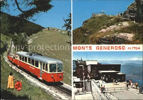 Monte Generoso Albergo Bergbahn Gipfel Kat. Monte Generoso