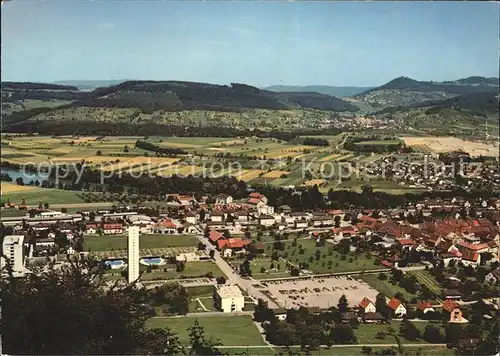 Zurzach Panorama mit Thermalbad Kat. Zurzach