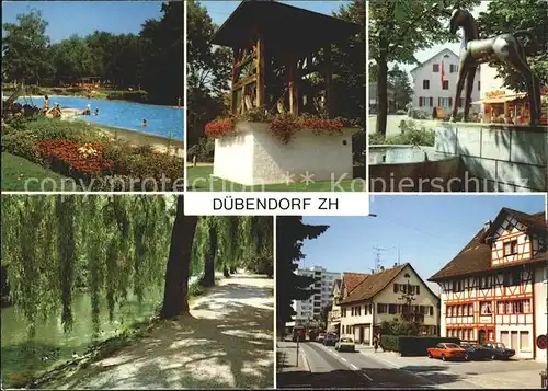 Duebendorf Dorfpartien Schwimmbad Kat. Duebendorf