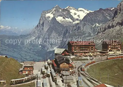 Kleine Scheidegg Wengen Wetterhorn Bahnstation Kat. Scheidegg Kleine