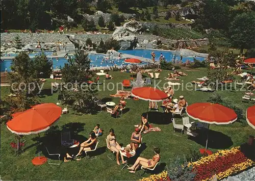Brigerbad Thermal Schwimmbad Liegewiese Kat. Brigerbad
