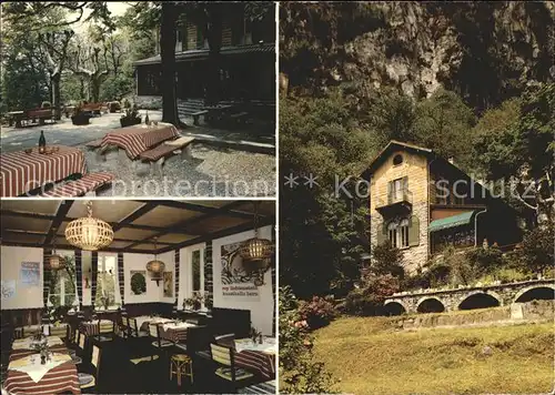 Ponte Brolla Grotto Michelangelo Ristorante Kat. Tegna