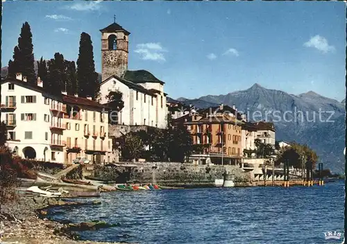 Brissago Dorfpartie Kirche / Brissago /Bz. Locarno