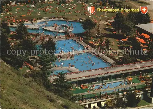 Brigerbad Freiluft Thermal Schwimmbaeder Kat. Brigerbad