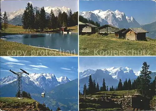 Hasliberg Dorfmotive Seilbahn Alpen Kat. Meiringen