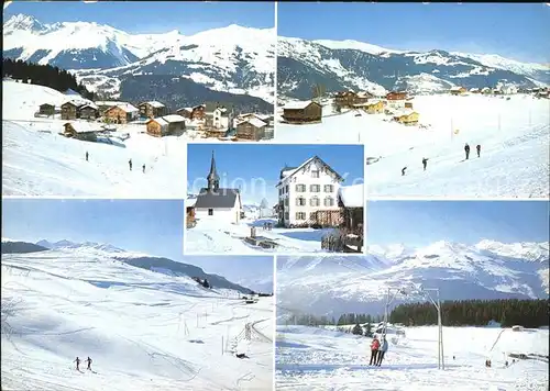 Obersaxen GR Skigebiet Dorfpartie / Obersaxen /Bz. Surselva