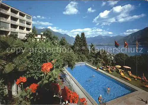 Orselina TI Hotel Orselina Schwimmbad / Orselina /Bz. Locarno