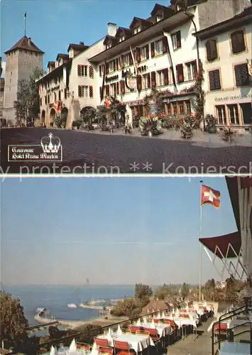 Murten Morat Couronne Hotel Krone Terrasse Kat. Murten
