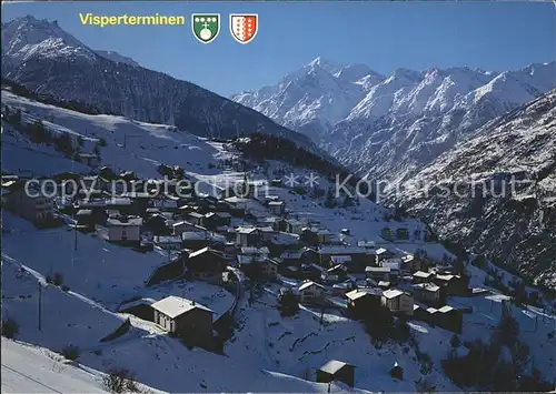 Visperterminen mit Weisshorn Kat. Visperterminen