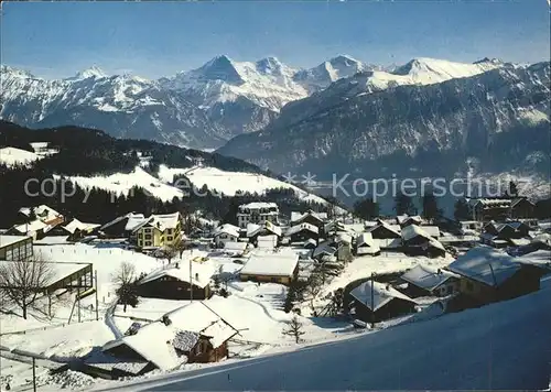 Beatenberg Thunersee Eiger Moench Jungfrau Kat. Beatenberg