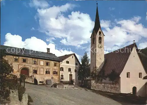 Guarda Inn Dorfpartie mit Kirche Kat. Guarda