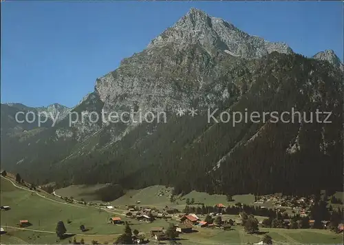 Schwenden Diemtigtal mit Grimmialp und Seehorn Kat. Schwenden Diemtigtal