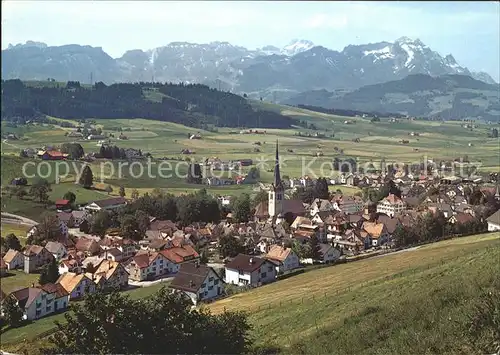 Gais AR Ortsansicht mit Alpstein / Gais /Bz. Mittelland