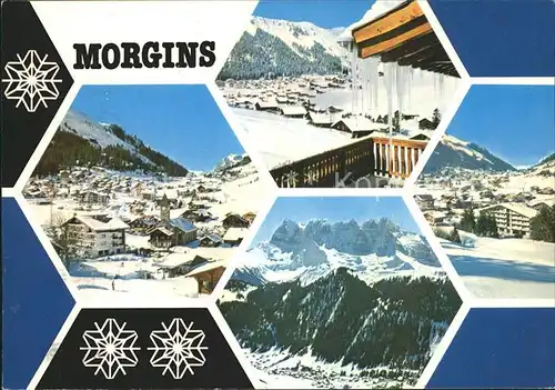 Morgins Panorama Teilansichten Kat. Morgins