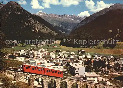 Davos GR mit Seehorn und Pischahorn Parsenn Bahn Kat. Davos