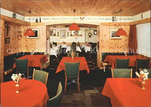 Tarasp Hotel Restaurant Chaste Gastraum Kat. Tarasp