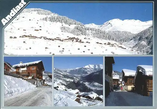 Andiast Skigebiet Pez d Artgas Dorfpartien Kat. Andiast