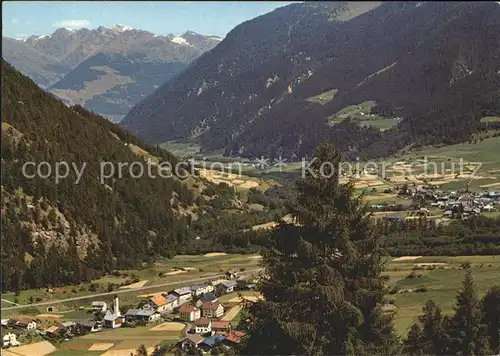 Valchava und Sta Maria im Muenstertal mit oetztaler Alpen Kat. Valchava