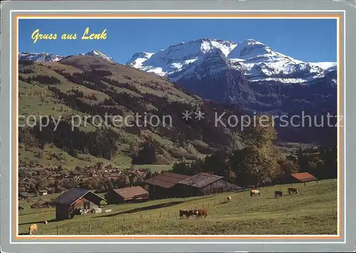 Lenk Simmental mit Wildstrubel Kat. Lenk Simmental