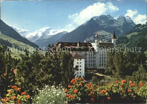 Gstaad Palace Hotel mi Oldenhorn und Staldenfluehe Kat. Gstaad