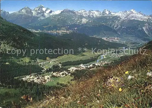 Pontresina mit St Moritz und Celerina Kat. Pontresina