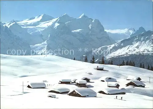 Hasliberg Balisalp Wetterhorngruppe Moench Eiger Kat. Meiringen