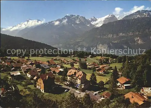 Hasliberg Hohfluh mit Wetterhorngruppe Kat. Hasliberg Hohfluh