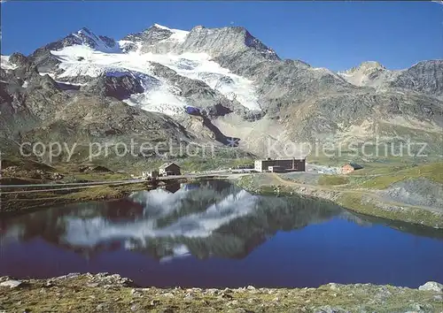 Bernina Ospizio con il Lago della Crocette e il Pizzo Cambrena Kat. Bernina